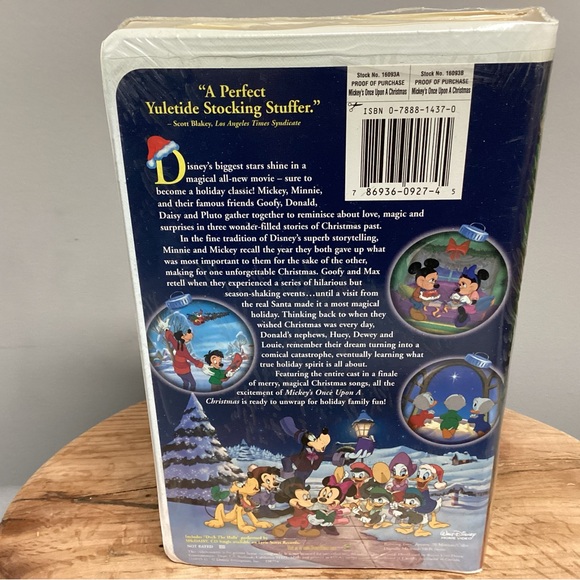 🟢 Sealed New - Disney’s Mickeys Once Upon A Christmas VHS Tape - Vintage - Rare - Picture 4 of 9